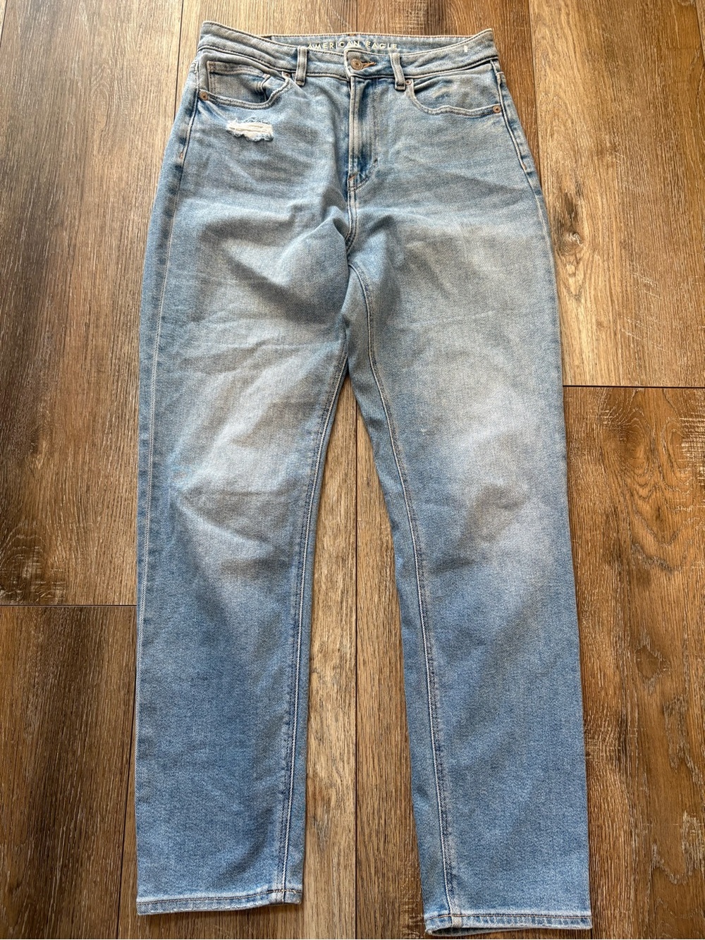 American eagle mom Jean Straight-Leg Jeans size 6 long